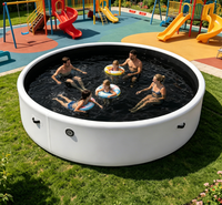 Piscine gonflable portable de conception populaire, taille personnalisée, en matériau Drop Stitch, pour l'extérieur, idéale pour les sites touristiques mobiles
