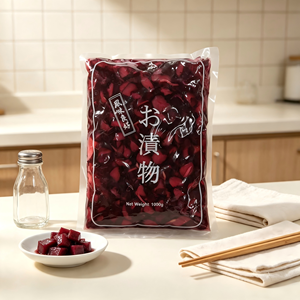 1 kg de radis rouge Shiba Zuke, cornichons japonais <span class=keywords><strong>Takuan</strong></span>, accompagnement de sushi, légumes marinés assaisonnés pour la vente en gros aux restaurants - Product Image 4