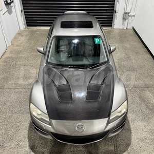 Cofano Anteriore Stile DMracing in Fibra di Carbonio con Prese d'Aria per <span class=keywords><strong>Mazda</strong></span> RX8 2003-2009 - Product Image 2