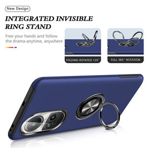 Funda rígida para teléfono móvil con soporte de anillo magnético de TPU suave para <span class=keywords><strong>Oppo</strong></span> A5 A5 Pro A40 A78 A58 - Product Image 6