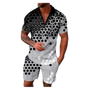 Pantalones cortos de terciopelo transpirables de verano para hombre personalizados, desodorización de algodón y poliéster con uniformes deportivos, estilo de estampado informal de talla grande - Product Image 1