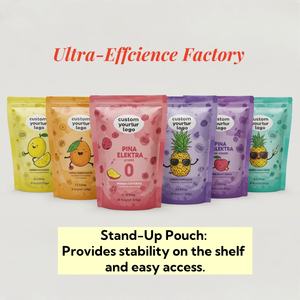 Sacs en Mylar personnalisés PRIDISO avec logo, 3,5 g, étanches aux odeurs, sachets debout, qualité alimentaire, emballage pour bonbons et gommes - Product Image 3