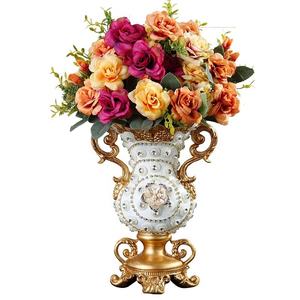 Gran jarrón de estilo europeo-Retro de cerámica de lujo para decoración del hogar - Product Image 1