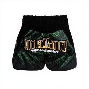 Pantalones Cortos de Compresión para Boxeo y MMA Sin Gi, Spats de Grappling con Logo Frontal, 100% Poliéster Duradero, Venta al por Mayor - Product Image 2