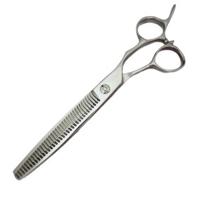 Tijeras de peluquería para mascotas de 7 pulgadas, tijeras de entresacar 440C para cortar el pelo de perros, tijeras planas, herramienta profesional de peluquería - Product Image 2