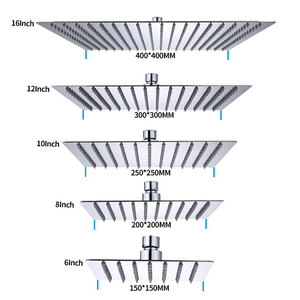 DINGYUN <span class=keywords><strong>Soffione</strong></span> Doccia Moderno Nero Sottile a Forma di <span class=keywords><strong>Giardino</strong></span> da 10 Pollici con Braccio, Risparmio Idrico Pressurizzato <span class=keywords><strong>per</strong></span> Bagno, 5 Anni di Garanzia - Product Image 6