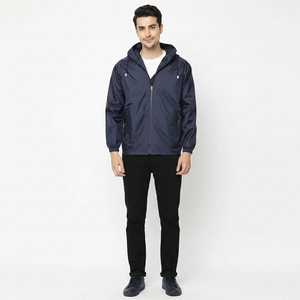 Perfect Style Men Windbreaker Jacket Hot Sale New Fashion Style Outdoor Men Running Windproof Autumn Hooded <b>Canvas</b> Fabric Front - Product Image 1