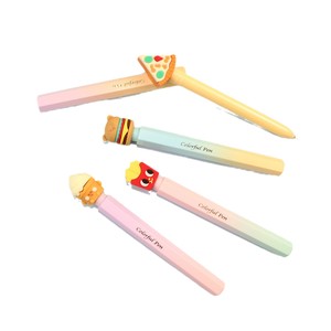Bolígrafo <span class=keywords><strong>de</strong></span> <span class=keywords><strong>Gel</strong></span> Borrable <span class=keywords><strong>de</strong></span> Plástico Kawaii, Diseño <span class=keywords><strong>de</strong></span> Dibujos Animados para Niños, Hamburguesa, Dinosaurio, Degradado, Cabezal <span class=keywords><strong>de</strong></span> Modelado <span class=keywords><strong>de</strong></span> Software, Creativo, Bronceado, Cristal - Product Image 3
