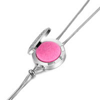 Collier aromathérapie avec pendentif diffuseur de parfum, bijou à longueur réglable, 100 pièces, huile essentielle, vente en gros