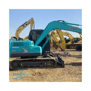 Obral ekskavator mini Kobelco SK75 asli Jepang bekas, Kobelco SK75-8 SK70 mini crawler backhoe excavator automasi