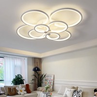 Plafonnier LED Design Nordique Moderne En Saillie, Lustre d'Intérieur pour Salon