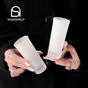 Tasse en verre à liqueur épais givré vierge à sublimation personnalisée Espresso Freeze Whisky <span class=keywords><strong>Tequila</strong></span> Verres à liqueur transparents pour bar - Product Image 3