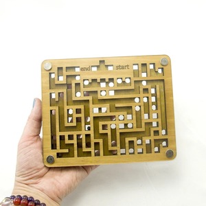 Labyrinthe <span class=keywords><strong>en</strong></span> <span class=keywords><strong>bois</strong></span> à deux couches IQ Challenge Games Maze Puzzle Casse-tête Jouets éducatifs Juegos De Inteligencia Para - Product Image 6