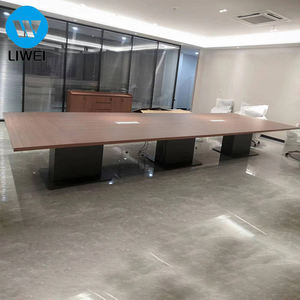 Mesa de Conferencia de Oficina Moderna de Madera LIWEI - Diseño Modular Extensible y Ajustable Ecológico para Uso Comercial - Product Image 1