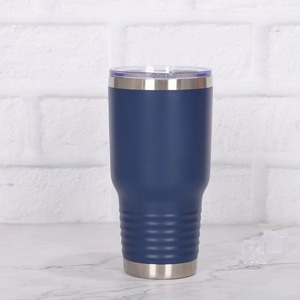 Tasses de voiture filetées en acier inoxydable peintes en aérosol en plastique 20oz30oz barres de glace sous vide tasses à bière - Product Image 6