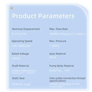 Bomba de microengranajes de alta presión con accionamiento magnético confiable, resistente a la corrosión, para equipos de metanol a hidrógeno. - Product Image 4