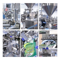 Machine d'emballage liquide de sachets préfabriqués Doypack Remplissage de sachets miel moutarde salade mayonnaise sauce tomate Sachet