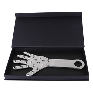 Pala de castigo de acero inoxidable Iron Palm con púas/lado liso, juguete de impacto BDSM para juegos de castigo en pareja, herramienta de castigo intensa - Product Image 5