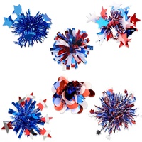 Barrettes à cheveux du 4 juillet américain pour la fête de l'Indépendance, accessoires de coiffure décorés de paillettes, cadeau pour la fête de l'Indépendance américaine