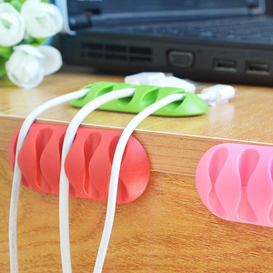 Vente chaude Silicone Fil et Câble Organisateur <span class=keywords><strong>Bureau</strong></span> <span class=keywords><strong>Bureau</strong></span> Utilisation Table Gestion des Câbles - Product Image 6
