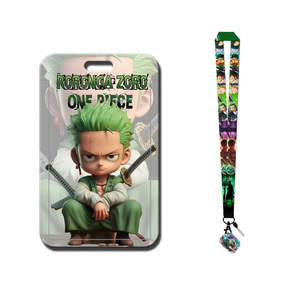 Porte-cartes en plastique style Instagram mignon, motif dessin animé, avec cordon de cou, pour carte de bus, carte repas étudiant et porte-clés, avec Luffy et <span class=keywords><strong>Chopper</strong></span> - Product Image 4