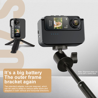 Kamera Pet aksi jempol baterai sangat panjang, kamera saku pintar 2.7 ° lensa putar 180 K HD perekam Video WIFI