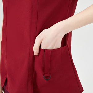 Uniformes Médicos de Manga Corta con Cuello en V, Diseño de Moda 2023, Tejido Ecológico, Conjunto de Blusa y Pantalones FUYI - Product Image 6