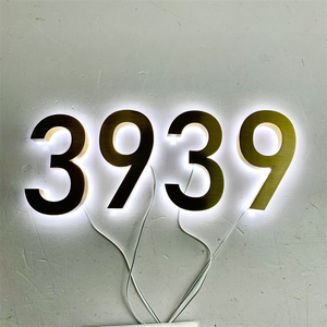 Numeri e Lettere Luminosi per Porte di Hotel, Insegna in Metallo con Numeri LED Personalizzati, 28 Segnali Interni, Garanzia <span class=keywords><strong>3</strong></span> Anni - Product Image 3