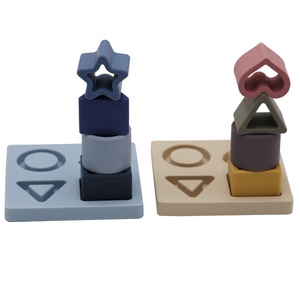 Bloques de construcción suaves para bebé, juguetes sensoriales para bebé, juguetes para niño pequeño y niño, pentagrama triangular cuadrado, bpa, novedad de 2022 - Product Image 4