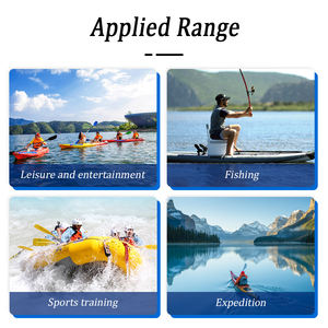 Vente en gros Kayak pliable <span class=keywords><strong>Petit</strong></span> ponton gonflable en hypalon à fond dur Pêche à la dérive Bateau à rames Canoë - Product Image 5