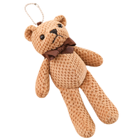 Porte-clés en peluche miniature mignon et doux de 18 cm, personnalisable, en forme d'animal, en gros