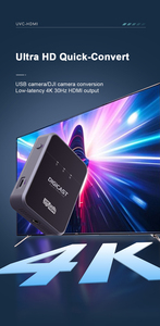 Convertidor UVC a HD DIGICAST/DTVANE, Diseño Metálico, Sin Controladores, Salida para <span class=keywords><strong>DJI</strong></span> Pocket <span class=keywords><strong>3</strong></span> Action 4/5 4K 30FPS - Product Image 2