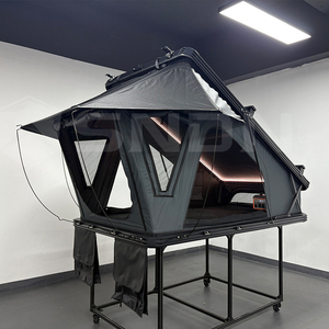 SNDN Camping Aluminum X <b>Frame</b> Roof Top <b>Tent</b> 4 Seasons Top Roof <b>Tent</b> Hard X Hinge Rooftop <b>Tent</b> for Car - Product Image 1
