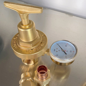 利高D603-1 D603-2黄铜管道调节减压阀用于氧氮氦空气氢气中国 - Product Image 1