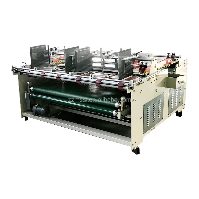 Semi Automatic Folder Gluer Of Carton Machine Press Type Folder Gluer