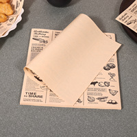 Papier absorbant la graisse jetable de qualité alimentaire pour emballage commercial de burgers et sandwichs, et pour plateaux de cuisson