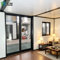 Nouvelle maison préfabriquée contemporaine extensible avec 2 chambres et bureau, facile à assembler