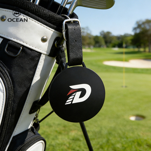 Étiquettes de sac de golf personnalisées DIY, cadeau unique, étiquette de sac de golf de forme ronde - Product Image 1