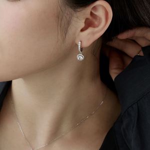 Dylam Classic Design S925 Silver Rhodium Plated <b>Circle</b> Eternity Band 5A Cubic Zirconia Necklace Earrings <b>Rings</b> Jewelry Set - Product Image 5