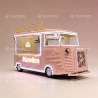 Remorque de restauration mobile électrique multifonctionnelle, cadre en acier galvanisé, résistant à la rouille, compartiments isolés