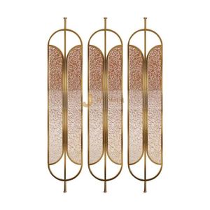 JINYIFAN ANN9417 Modern Style Custom Durable Stainless Steel Printed <b>Screen</b> <b>Partition</b> Frame Structure Multi-Functional Design - Product Image 1