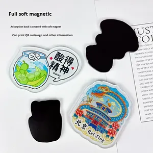 Synthetic Resin <strong>Fridge</strong> <strong>Magnets</strong> <strong>Custom</strong> Cartoon Cultural Creative Scenic Spot Peripheral Magnetic Stickers Enterprise City <strong>Magnets</strong> - Product Image 2