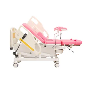 طاولة فحص طبي كهربائي لأمراض النساء والعمل في المستشفى ، طاولة ولادة الأطفال