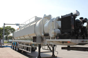 <span class=keywords><strong>Prix</strong></span> d'usine, OEM personnalisé, semi-remorque à vide en acier à 3 essieux, 32CBM, pour le nettoyage des égouts, aspiration des boues, semi-remorque à porte arrière, ouverture hydraulique - Product Image 2