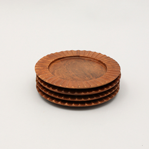 Piatto Decorativo in Legno Marrone da 13 Pollici Fatto a Mano, Sottopiatto Artigianale per Cena - Product Image 6