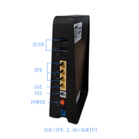 ONU CM112Z USADO, Equipo de Fibra Óptica Xpon Gpon en Oferta, 1GE+3FE 1POTS+2USB 2.4G+5G 5dBi WiFi FTTH, 3 Años de Garantía, DC 12V