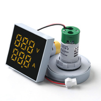 Medidores de Panel de Voltímetro y Amperímetro LED de Doble Pantalla con Indicadores Digitales Pequeños Tipo AD112-50