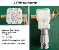 Pompe à engrenages sanitaire de qualité alimentaire 12V pour transfert de fluide haute pression, pompe à rotor à trois pales pour miel, pâte de sésame