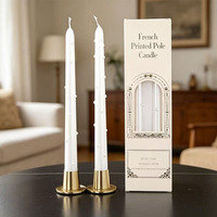 Bougies longues élégantes et luxueuses pour la décoration de table de mariage, de dîner ou d'événements