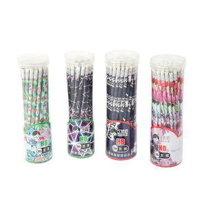 Crayons HB mignons de <span class=keywords><strong>dessin</strong></span> animé, fournitures scolaires pour étudiants, ensemble de crayons de <span class=keywords><strong>dessin</strong></span> pour étudiants, crayons standard mignons avec gomme et carte - Product Image 3